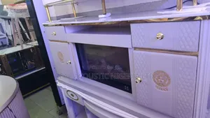 Premium Electric Fireplace Console With Versace-style Detailing