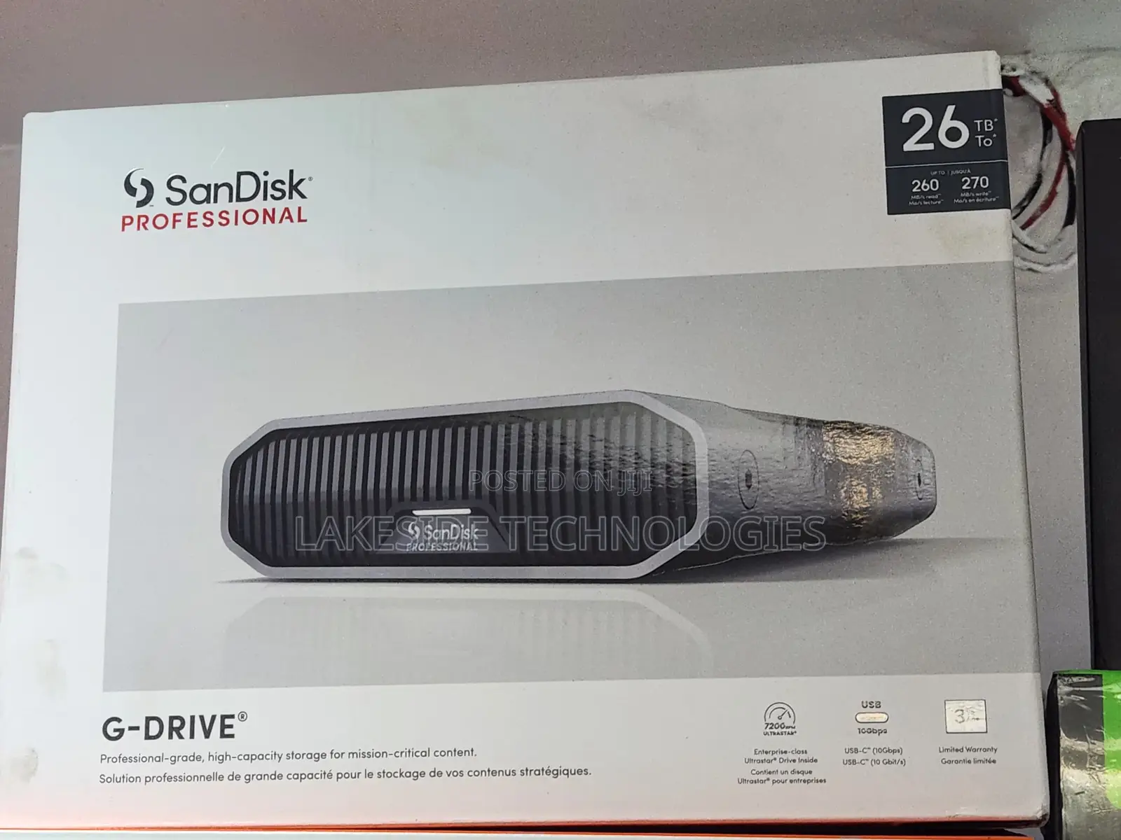 Sandisk Professional 26tb G-Drive Enterprise-Class Usb 3.2 Gen 2