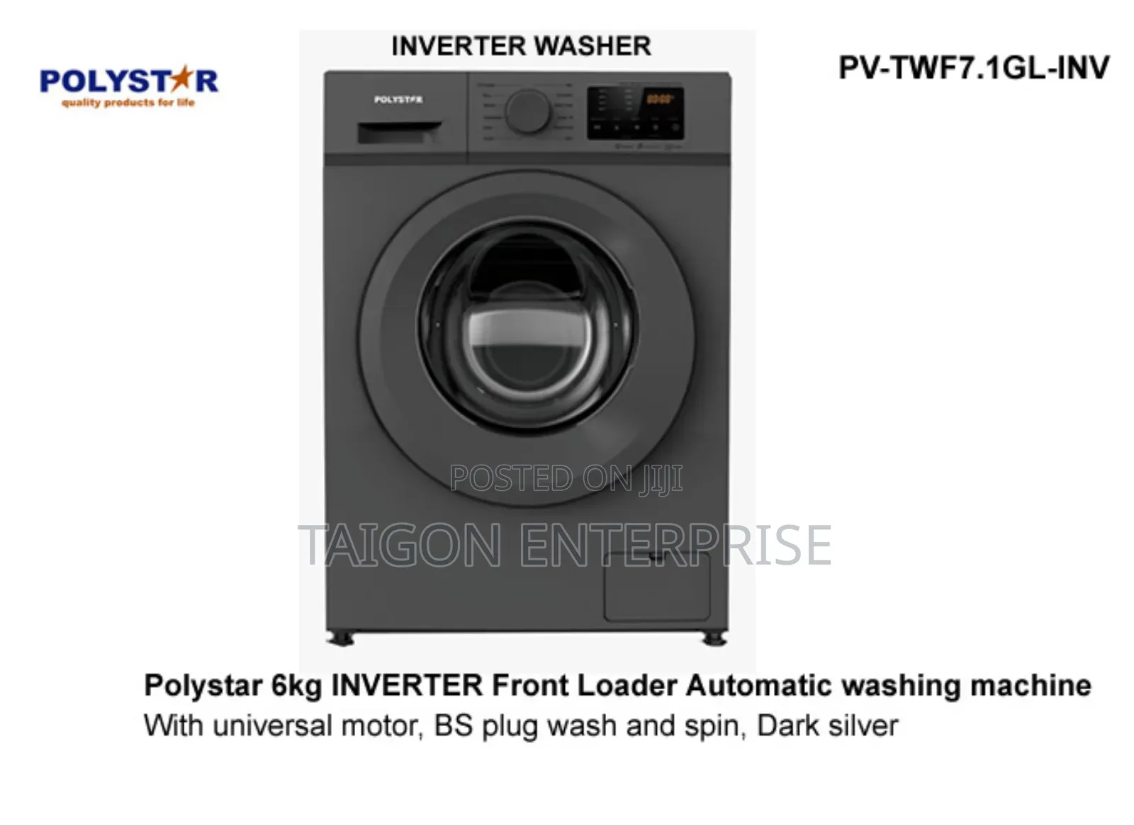Inverter Front Loader Automatic Washing Machine