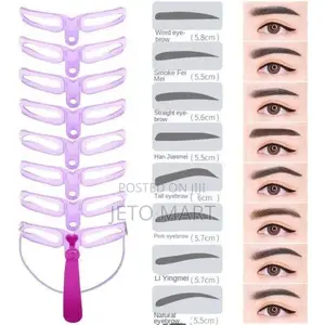 4 Shapes Of Eyebrow Grooming Stencils Shaper Tool