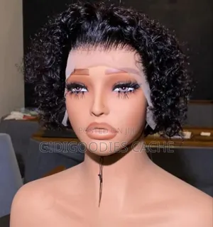 Full-Frontal Short Curly Hair