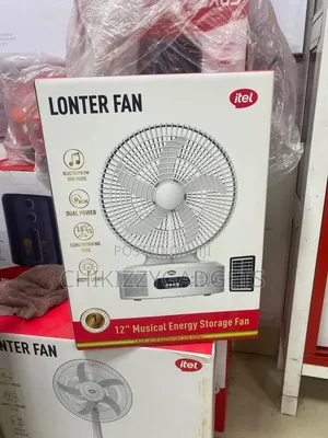 New Itel Solar Fan F12 [With Bluetooth Fm Radio Usb Music]