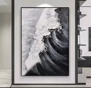 Hand Painted Black and White