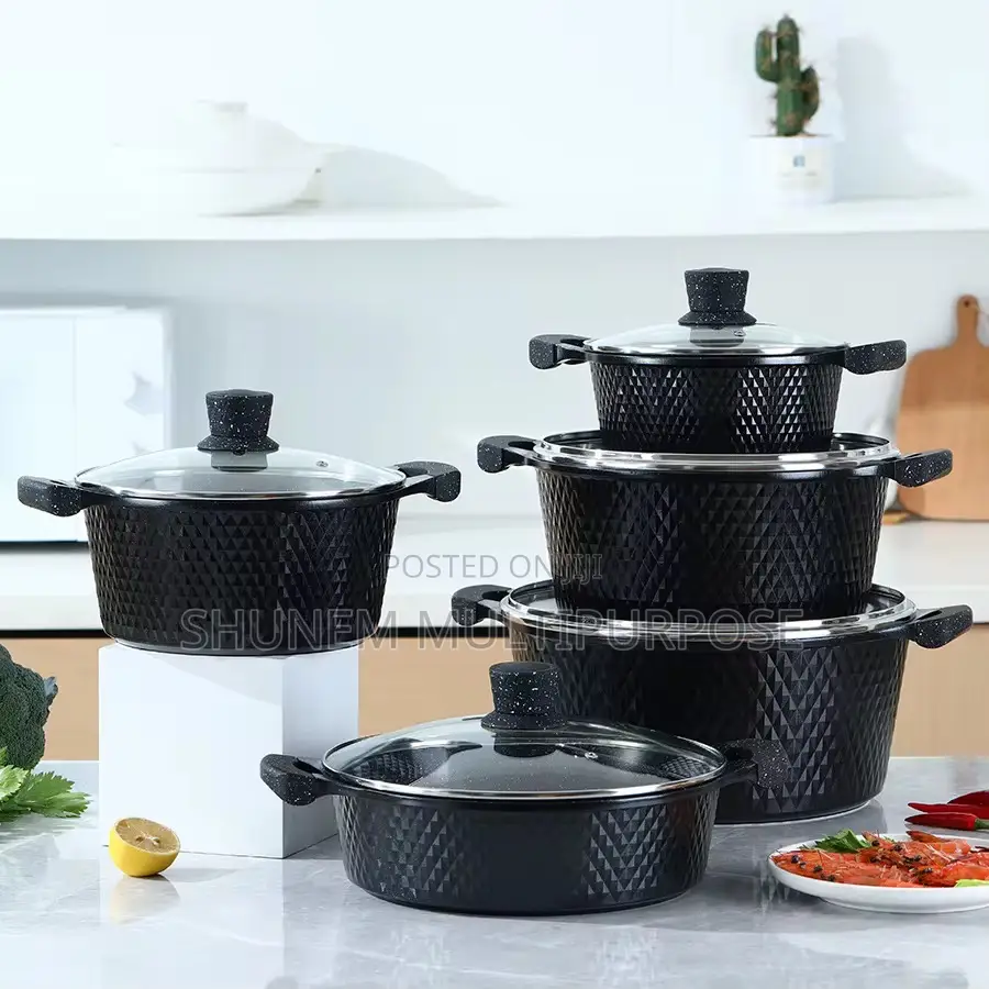 Granite Set Maifan Stone Non Stick Pot and Pan Set