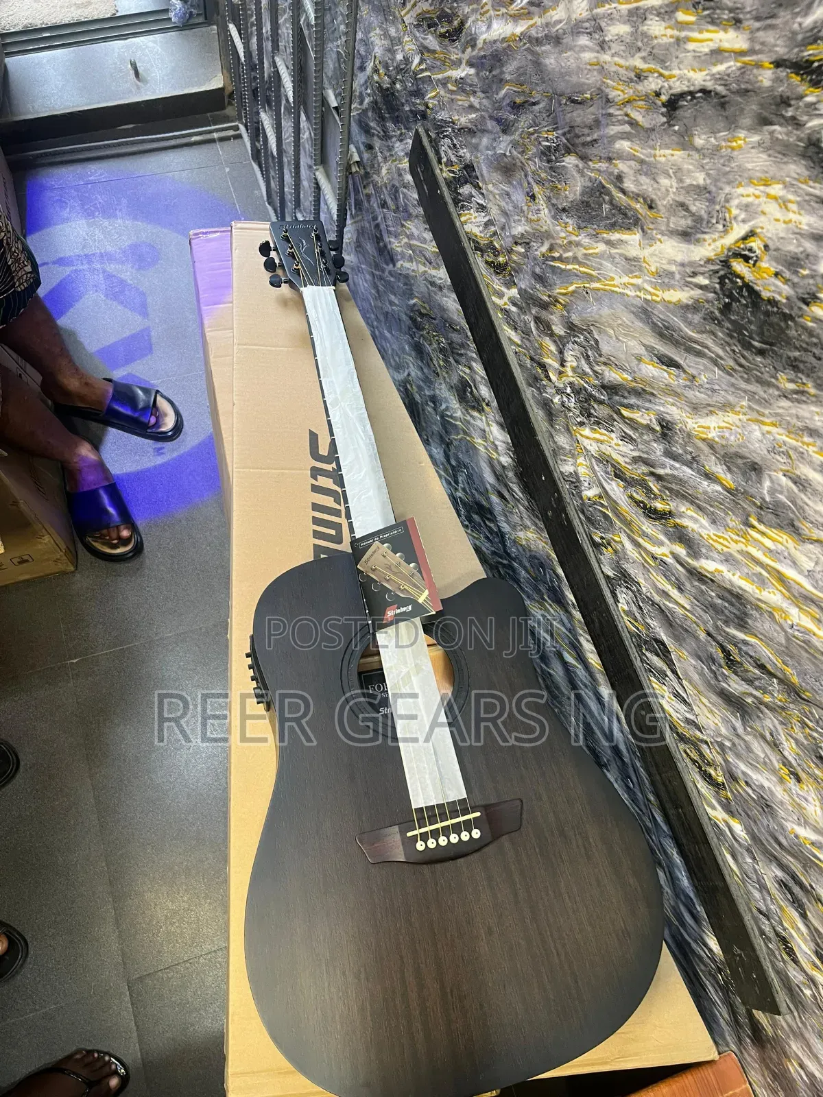 Black Strinberg Semi Acoustic Guitar