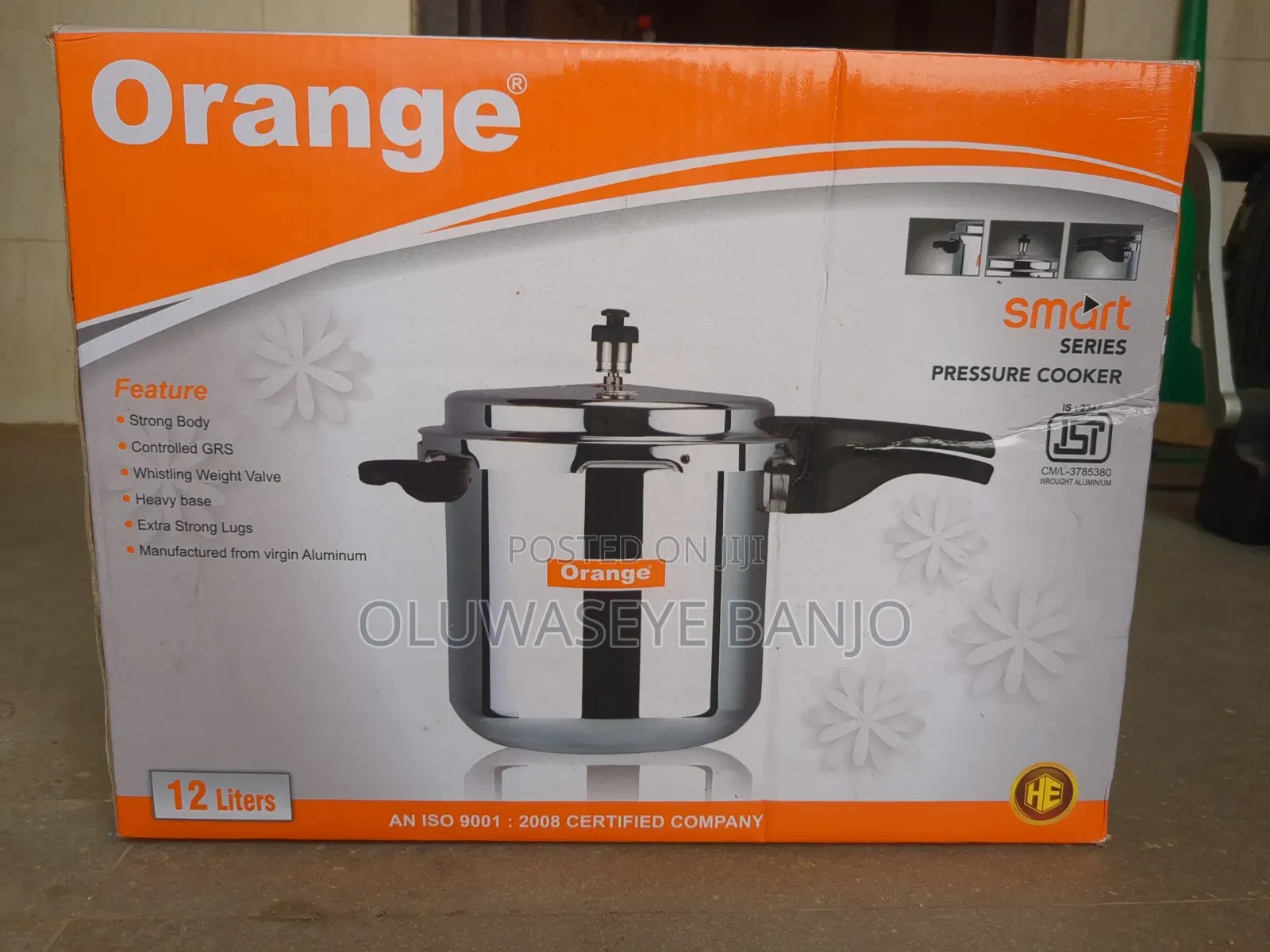 Orange Pressure Cooker 12l