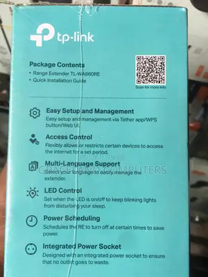 Tp-Link Wa860re 300mbps Wi-Fi Range Extender With Ac Passthrough