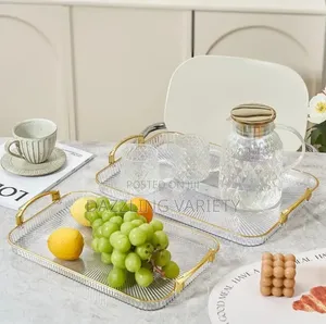 3-in-1 Luxury Acrylic Rectangular-Shaped Tray Set