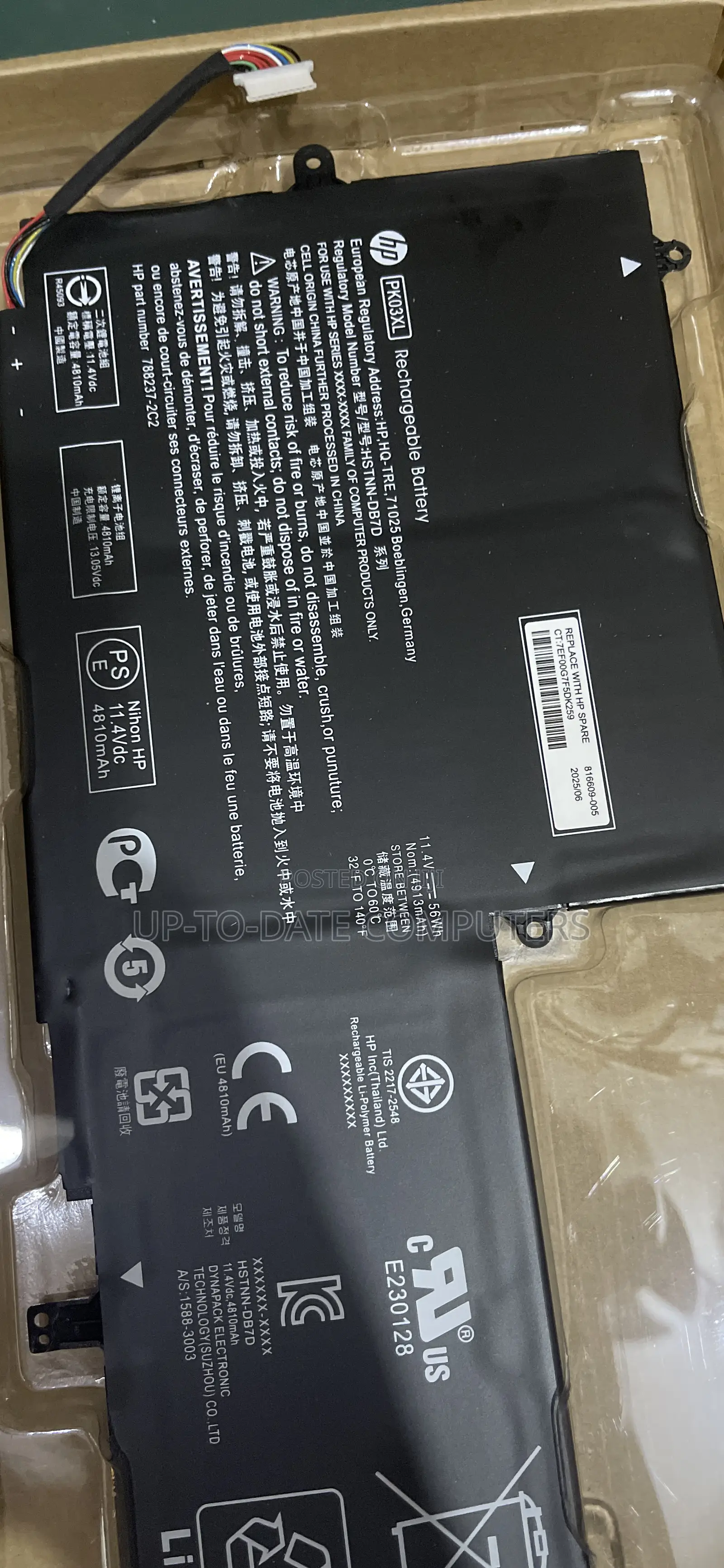 Original Hp Battery Pk03xl