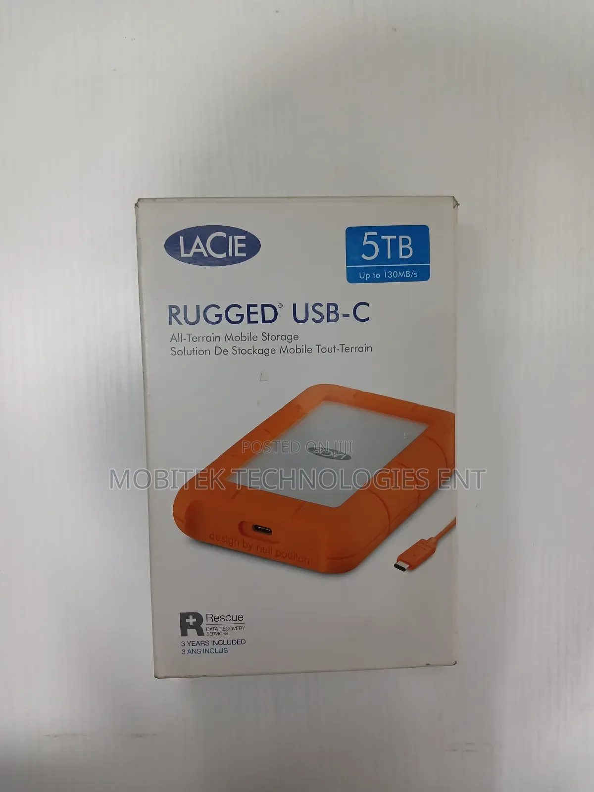 5tb Lacie External Rugged Storage Hard Drive