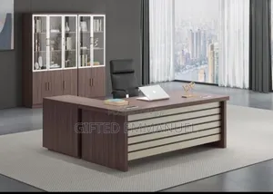 Rectangular Executive Office Table With Side Extension.