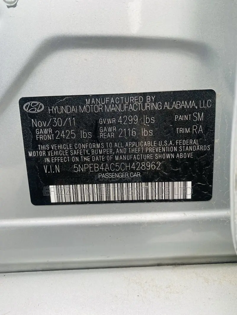 Hyundai Sonata 2011 Silver