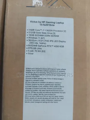 New Laptop HP Victus 15 16GB Intel Core i7 SSD 512GB