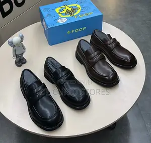 FDCP Black and Brown Leather Loafers