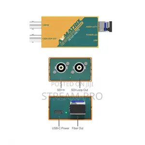 Avmatrix 12g-sdi Fiber Optic Extender Transmitter/Receiver Set