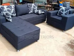 Black L Shaped Chair