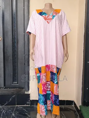 Gown With Ankara Patches