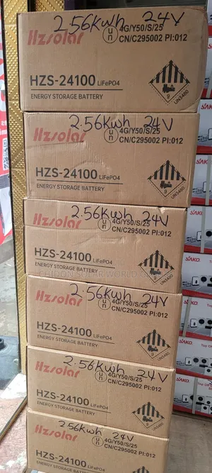 2.56kwh 24v Hzsolar Solar Lithium Ion Battery