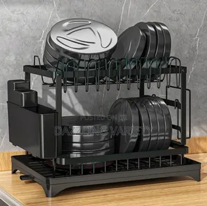 2 Layers Dish/Plate Drainer Rack