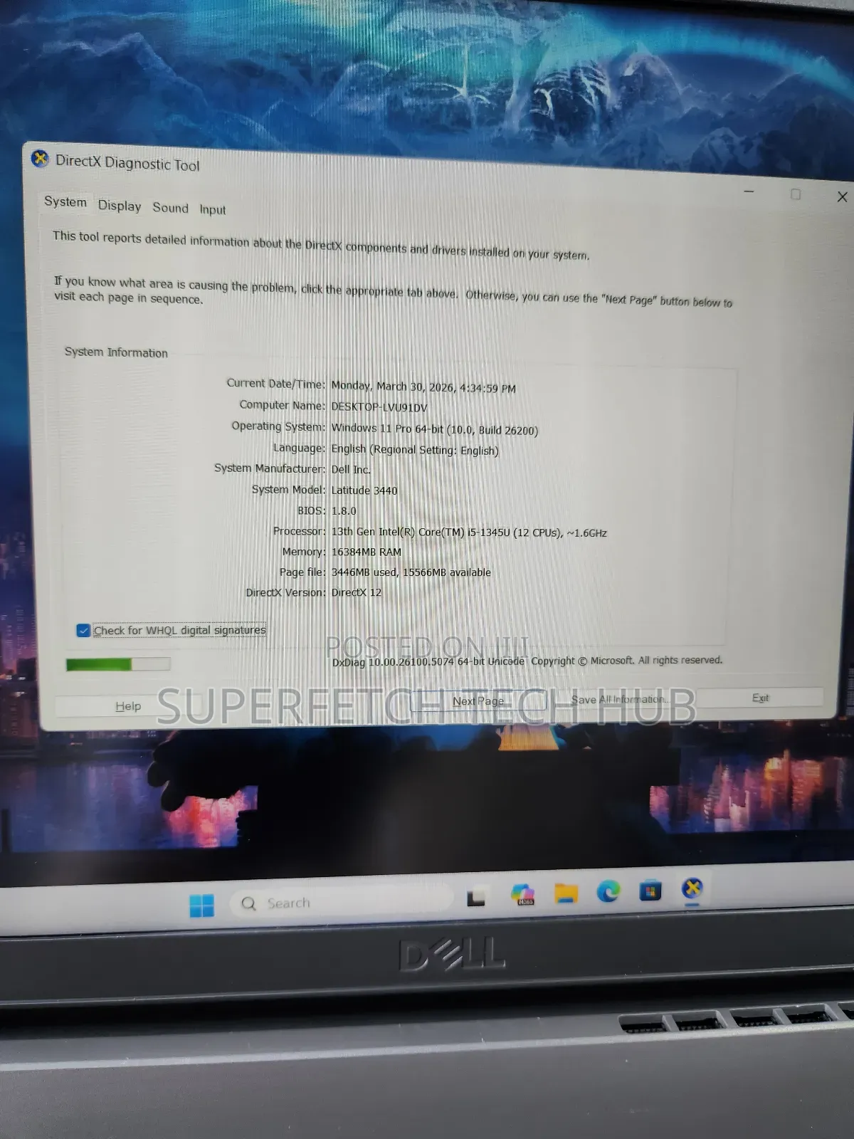 Laptop Dell Latitude 3440 16GB Intel Core i5 SSD 512GB