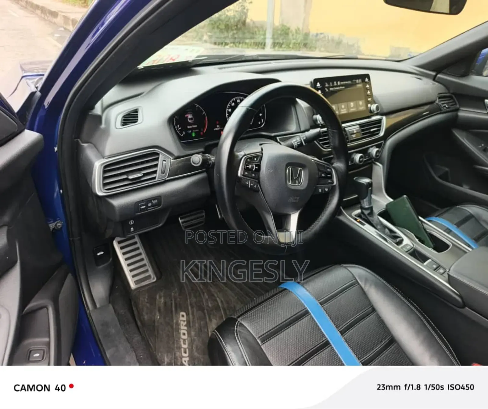 Honda Accord Sport (2.0L 4cyl Turbo 10A) 2019 Blue