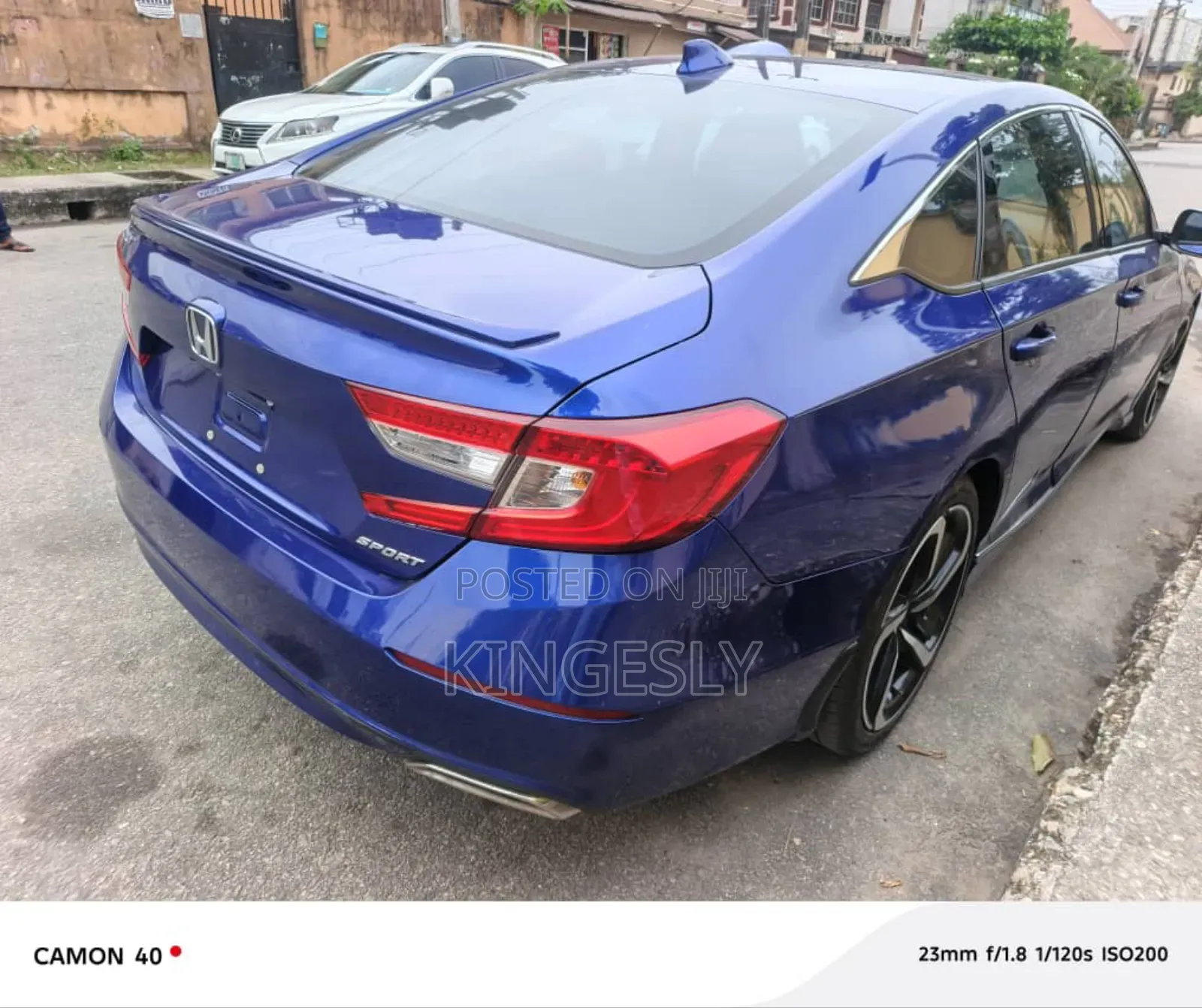 Honda Accord Sport (2.0L 4cyl Turbo 10A) 2019 Blue