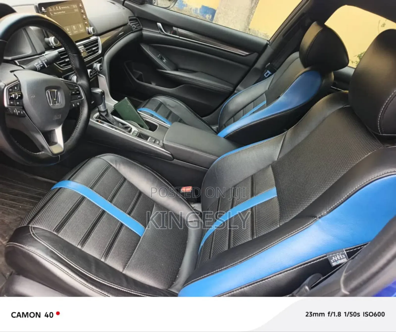 Honda Accord Sport (2.0L 4cyl Turbo 10A) 2019 Blue