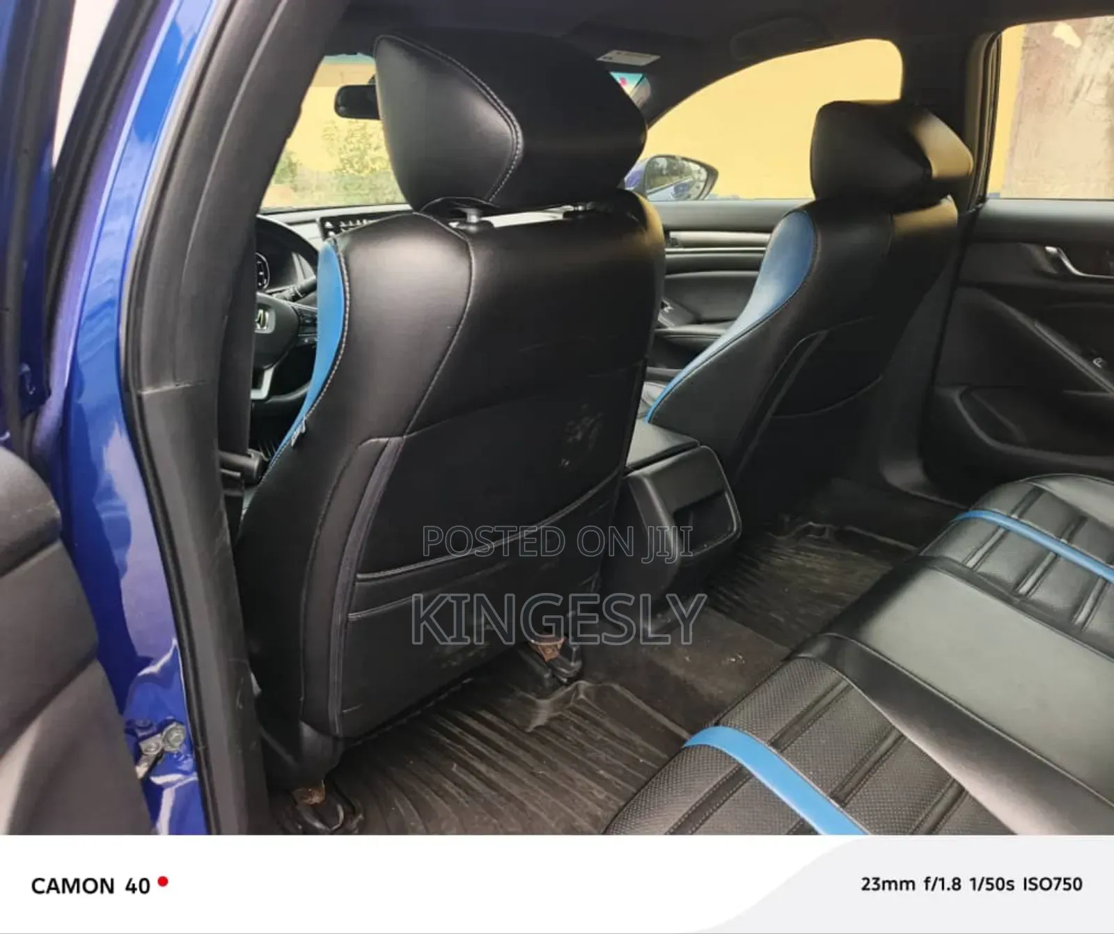 Honda Accord Sport (2.0L 4cyl Turbo 10A) 2019 Blue