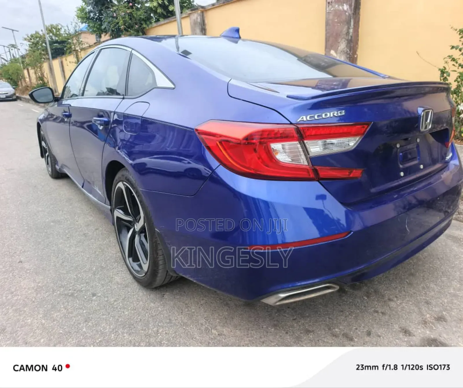 Honda Accord Sport (2.0L 4cyl Turbo 10A) 2019 Blue