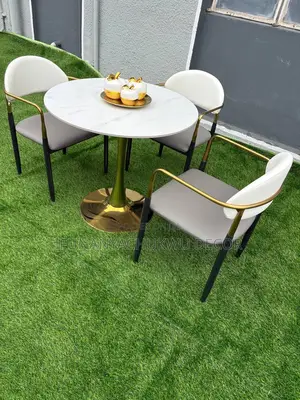 Dining Set/Marble Dining Table With Three Chairs