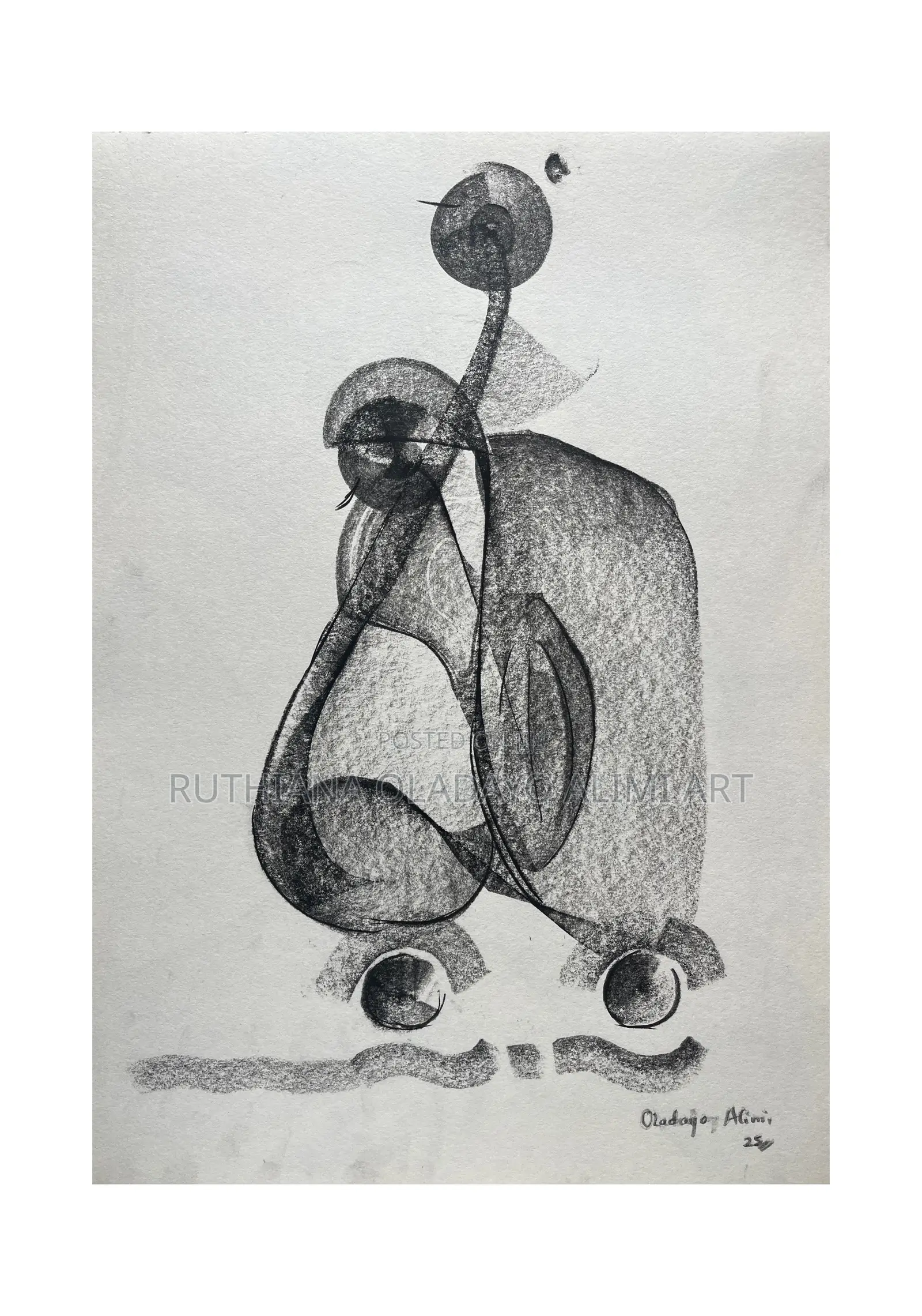 Abstract Charcoal Artwork