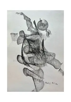 Abstract Charcoal Artwork
