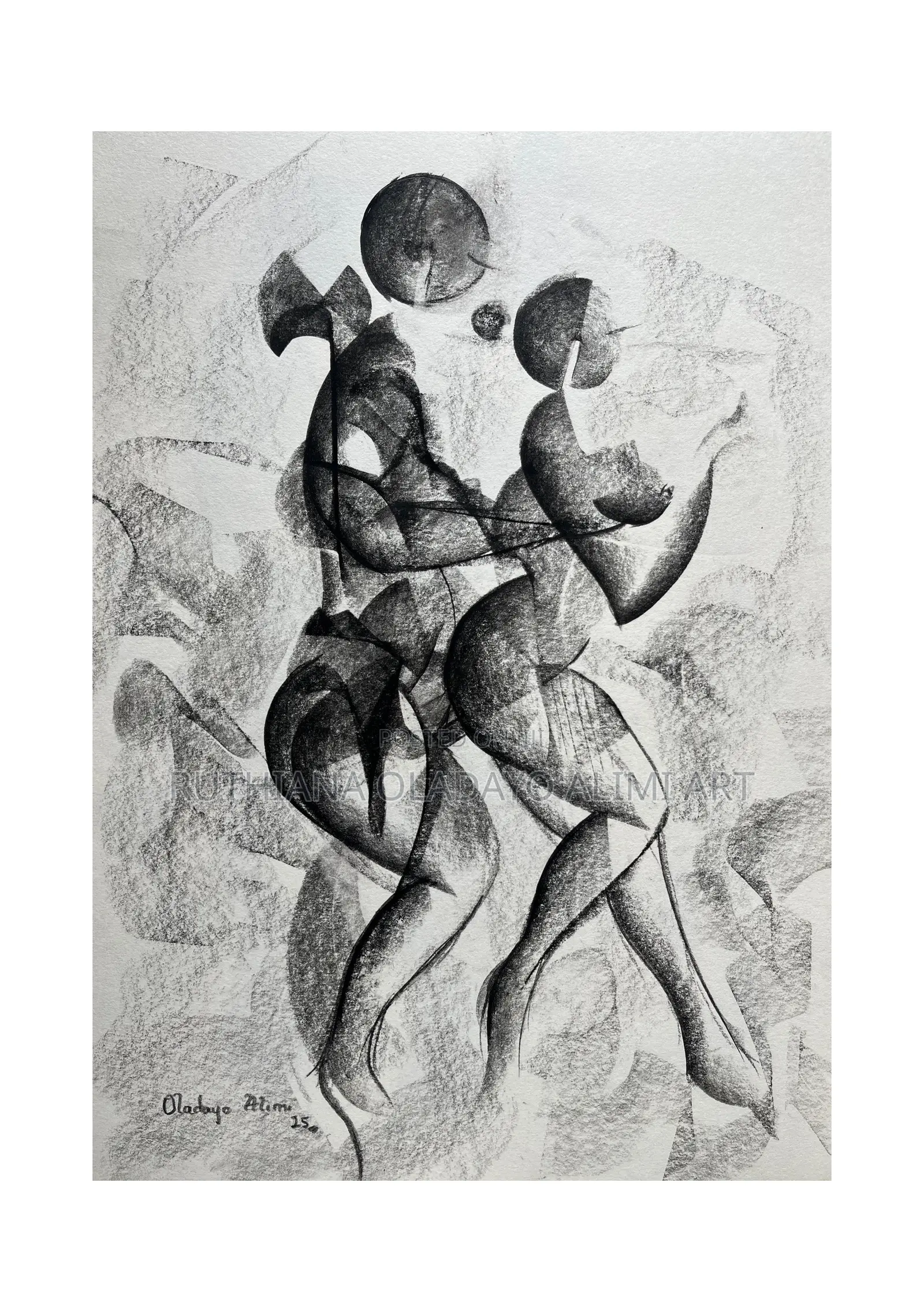 Abstract Charcoal Artwork