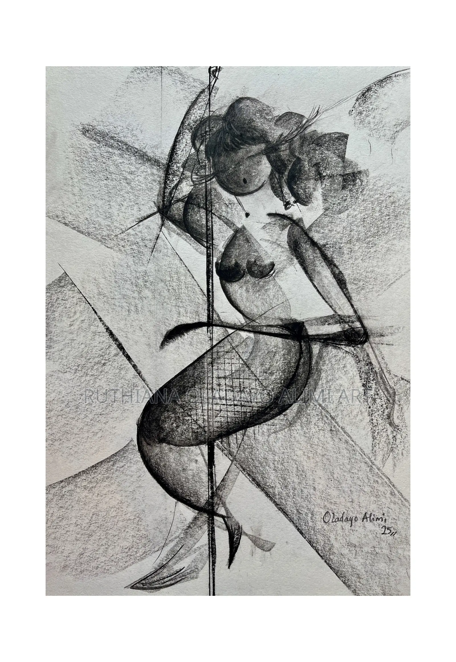 Abstract Charcoal Artwork