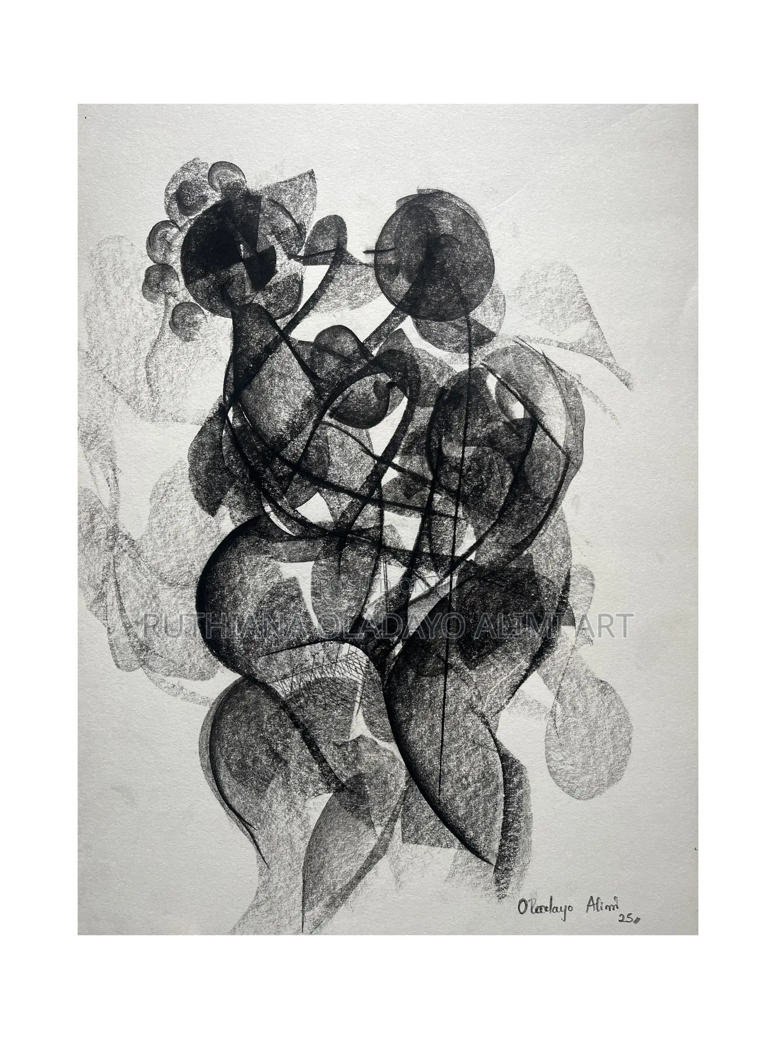 Abstract Charcoal Artwork