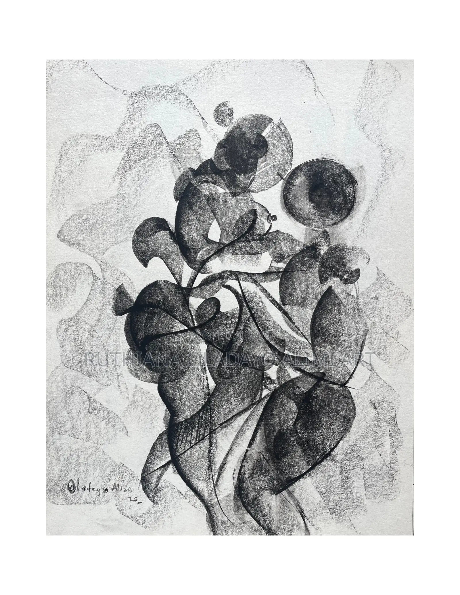 Abstract Charcoal Artwork