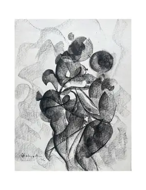 Abstract Charcoal Artwork