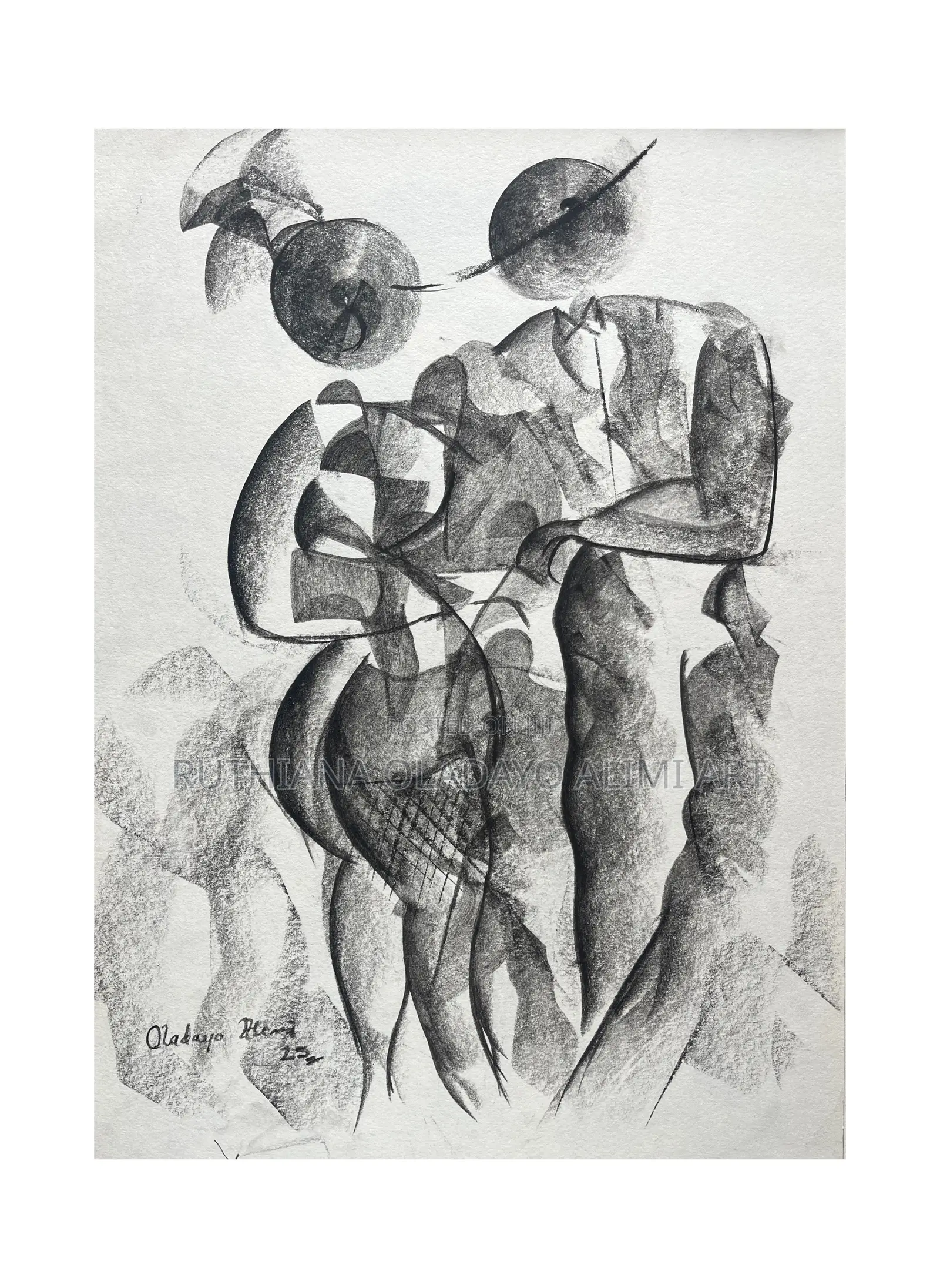 Abstract Charcoal Artwork