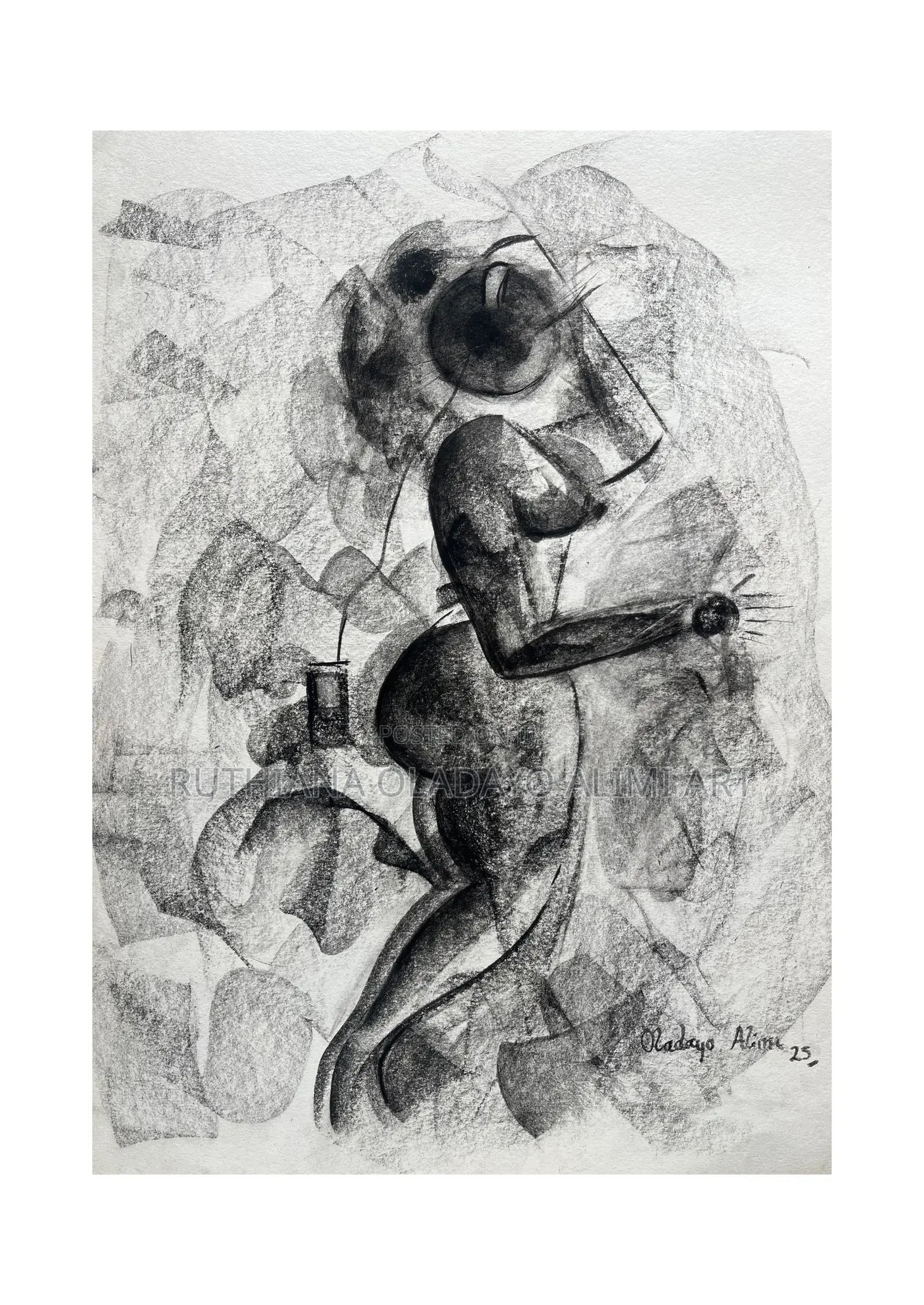 Abstract Charcoal Artwork