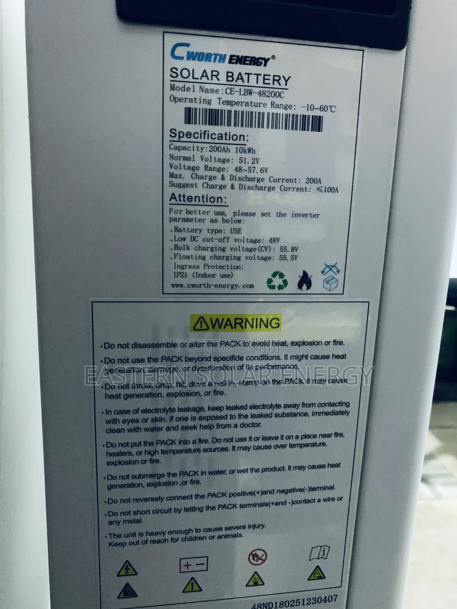 Cworth Lithium Ion Battery