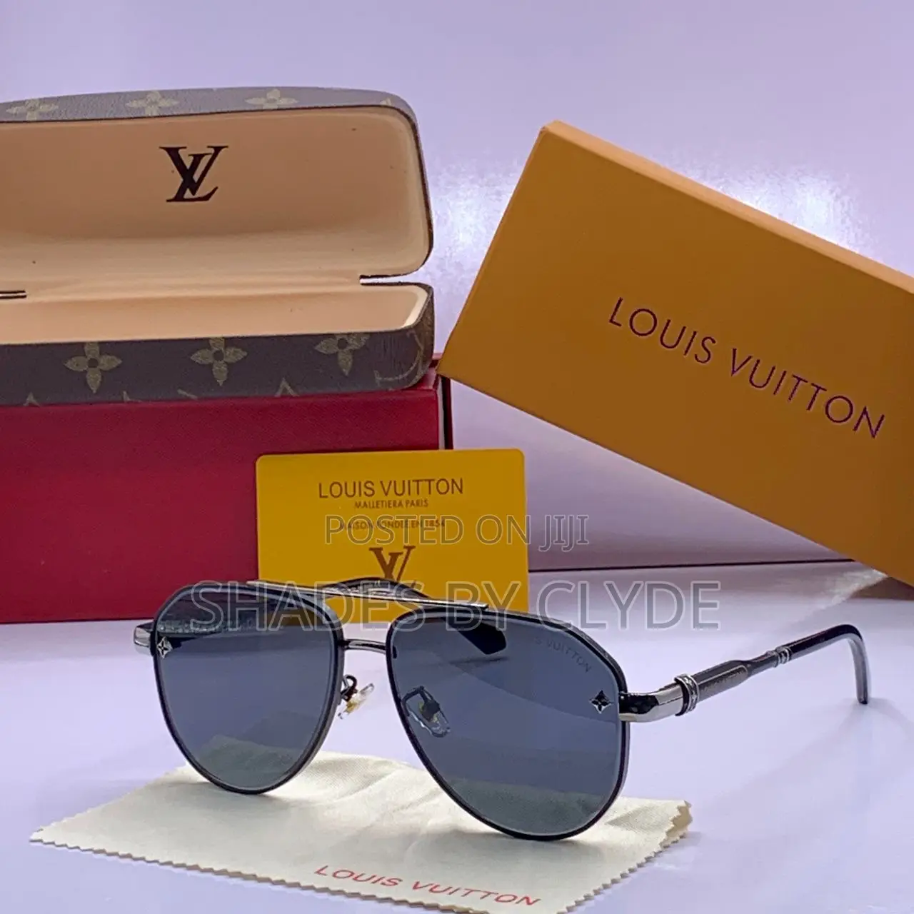 Authentic Louis Vuitton Aviator Sunglasses - Brand New