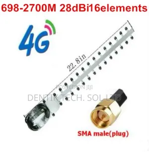 Outdoor 4g High Gain 28dbi Yagi Antenna With 16 Elements 698 - 2700mhz