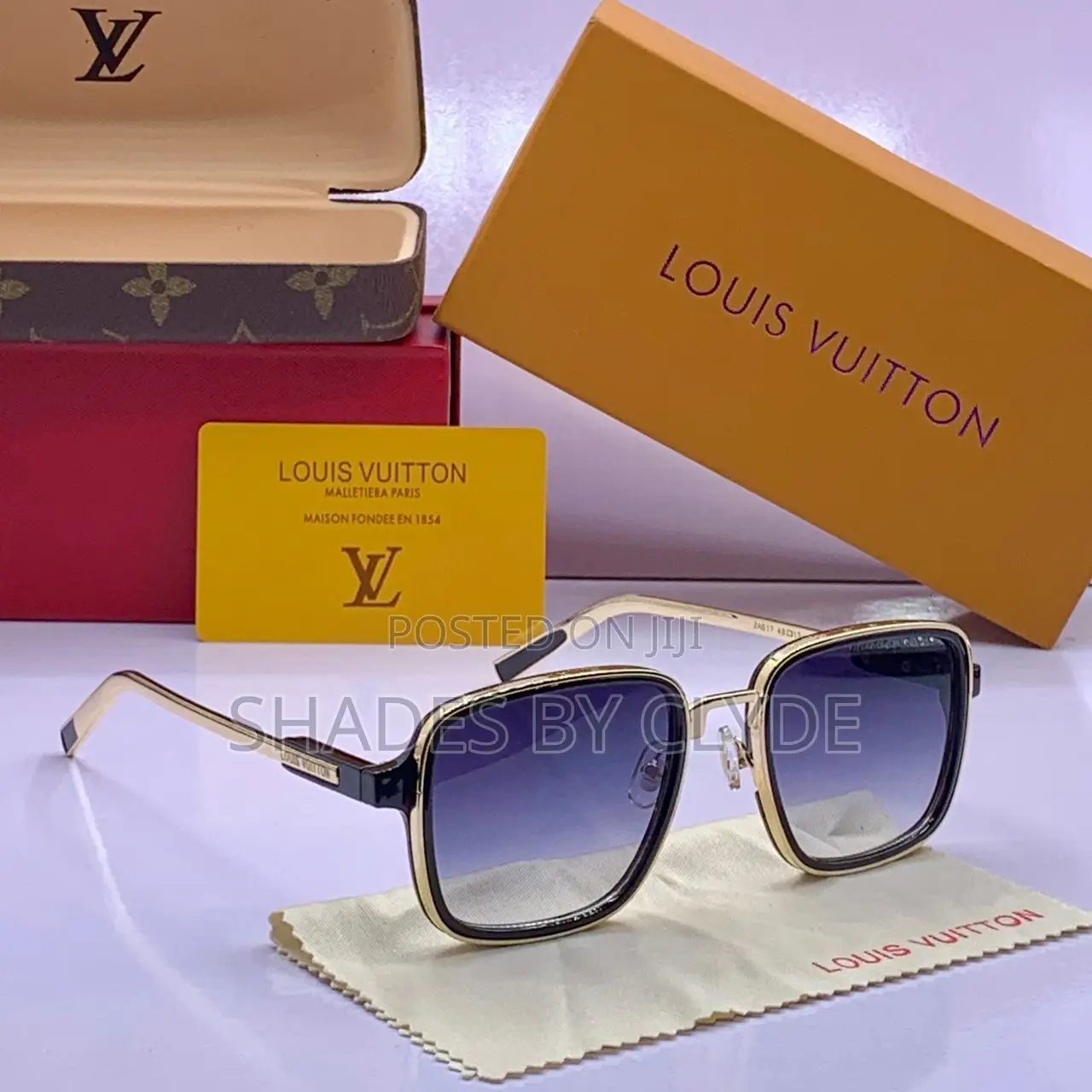 Luxurious Louis Vuitton Square Frame Sunglasses - Authentic, New!