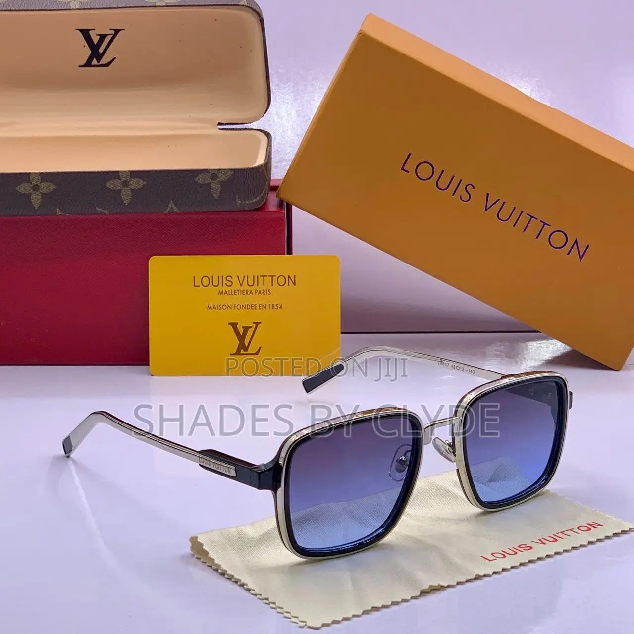 Luxurious Louis Vuitton Square Frame Sunglasses - Authentic, New!