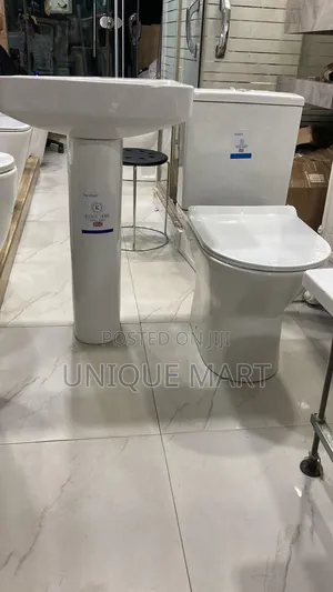 Imported Quality England Standard Water Closet,With Basin and Pedestal