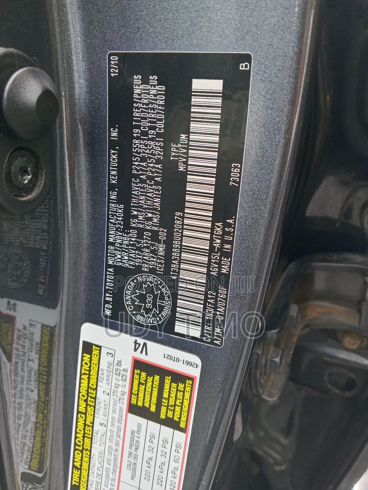 Toyota Venza AWD 2011 Gray