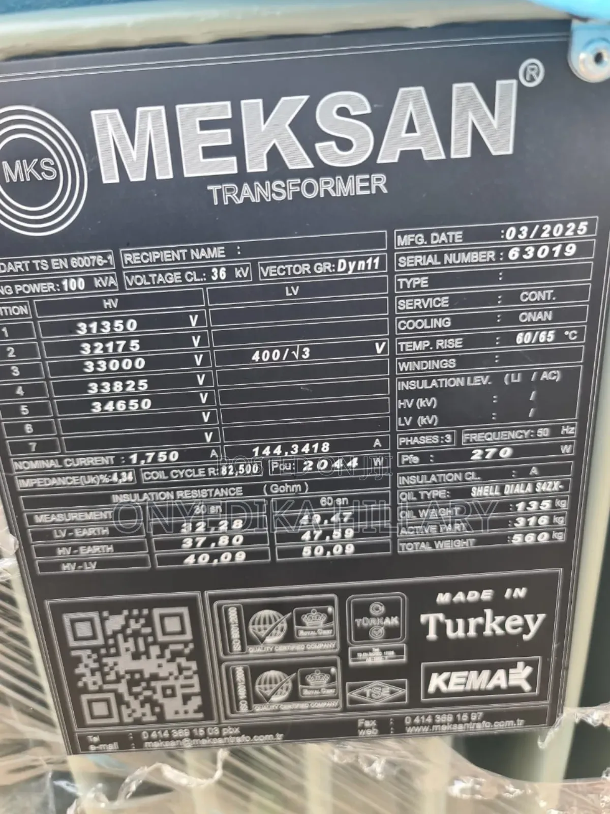 100kva Transformer