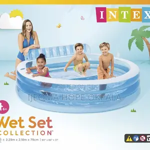 Swim Center Round Inflatable Family Lounge Pool