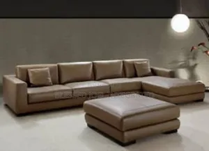 Brown L Shape Sofa
