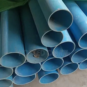 Eight 8 Inch PVC Blue Pipe